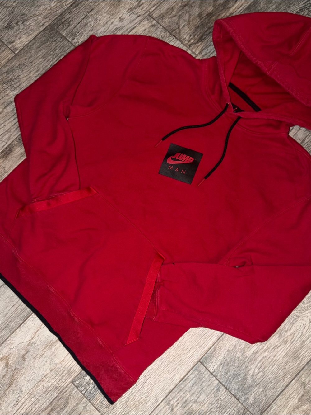 Nike Air Jordan Jumpman Hoodie Men’s Medium Red Black